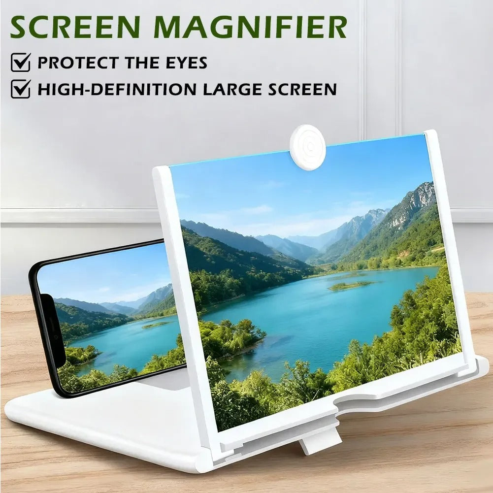 9 Inch 3D HD Mobile Screen Magnifier – Foldable Phone Video Amplifier | Eye-Friendly & Eye Protection