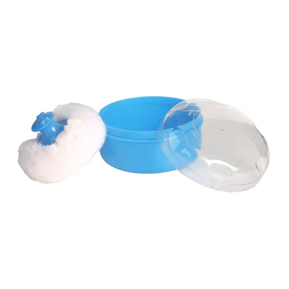 Baby Powder Puff with Storage Box – Soft Talcum Powder Applicator | Gentle Baby Care