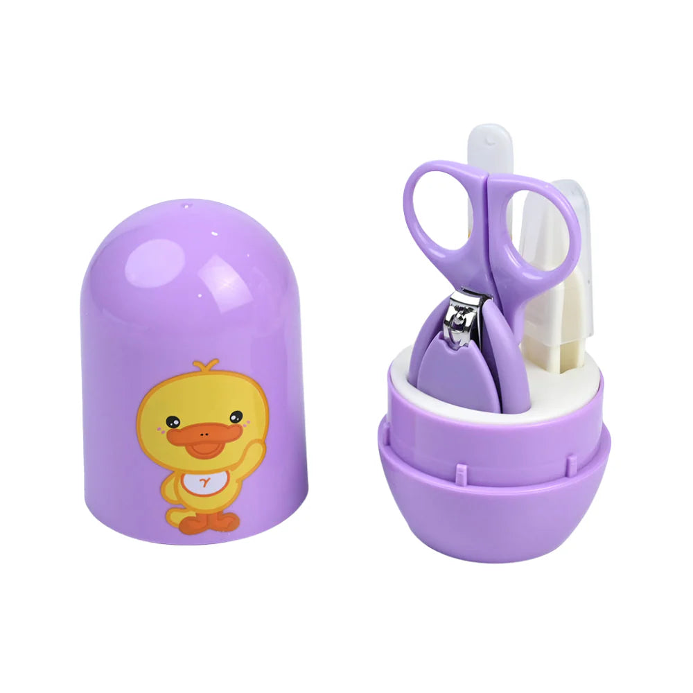 Baby Nail Cutter Set 4-in-1 – Safe Infant Nail Care Kit with Travel Case | Easy & Portable