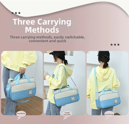 5 Pcs Baby Diaper Bag Set – Waterproof Organizer Bags | Travel-Friendly