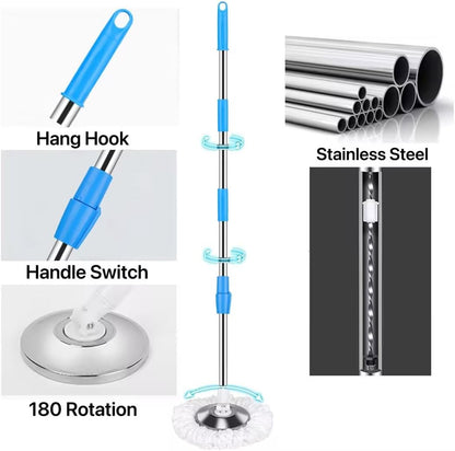 Rotating Spin Mop Bucket with Strong Handle Blue Shopping Door Pakistan