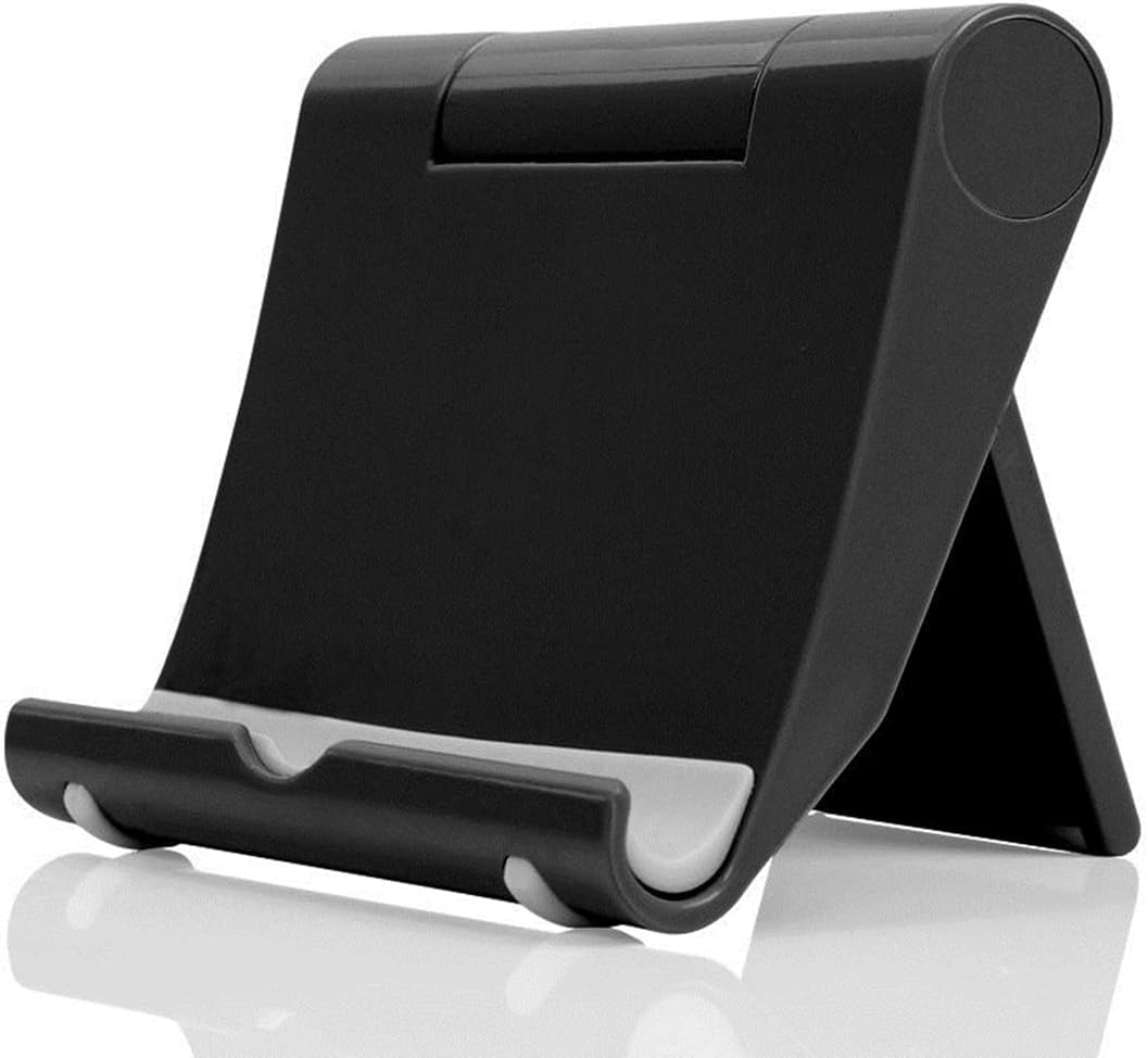Universal Adjustable Mobile Phone Stand Holder – Foldable Desk Stand | Black