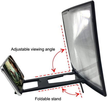 Mobile Screen Magnifier – 12 Inch 3D HD Foldable Phone Amplifier | Eye Protection