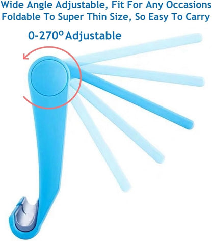 Universal Adjustable Mobile Phone Stand Holder – Foldable Desk Stand | Blue | Hands-Free Use