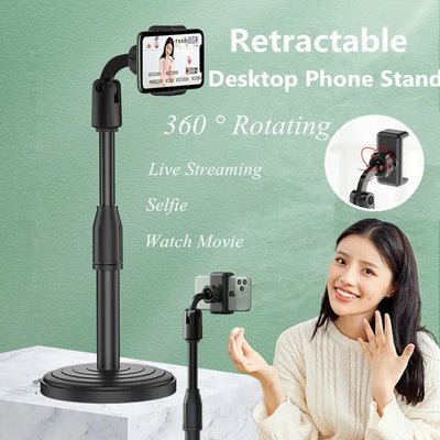 360° Heavy Duty Phone Stand – Strong Grip Adjustable Mobile Holder | Universal Smartphone Mount