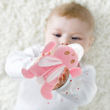 Baby Feeding Bottle Cover – Soft Plush Insulated Milk Bottle Protector | Fits Most Bottles – Pink