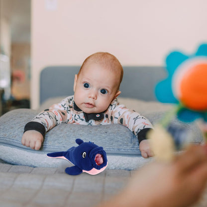 Baby Feeding Bottle Cover – Soft Plush Insulated Milk Bottle Protector | Fits Most Bottles – Blue