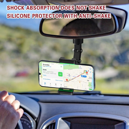 360° Car Mobile Holder – Adjustable Rearview Mirror Phone Mount | Universal Fit for Smartphones