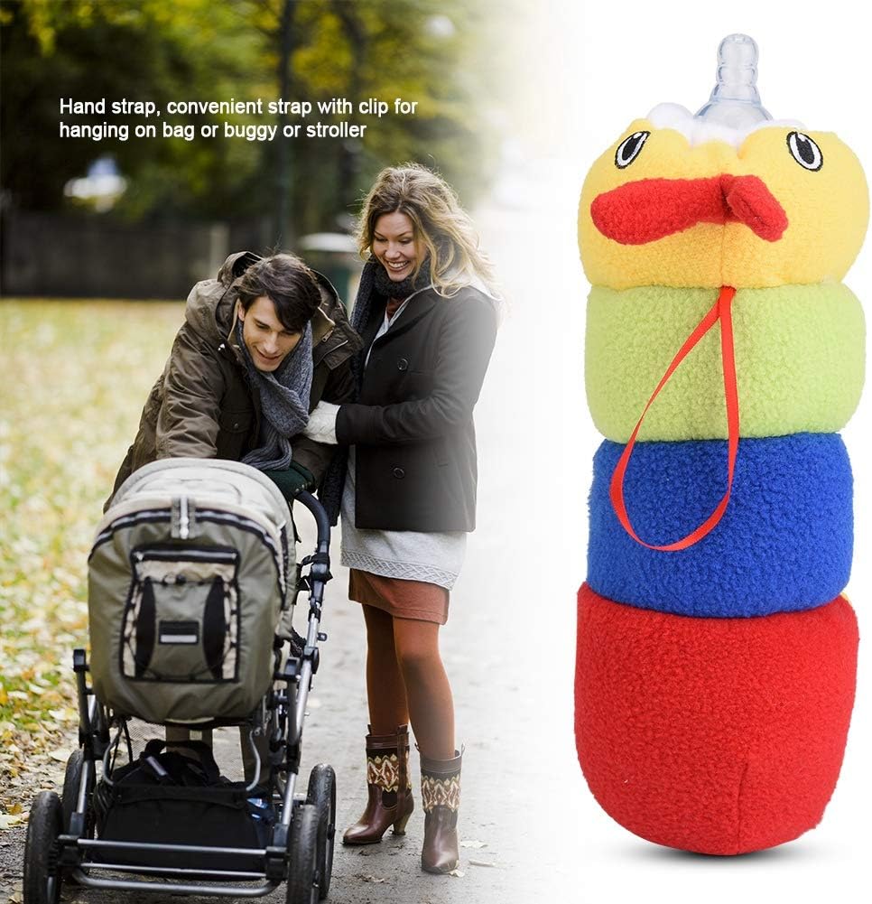 Baby Feeding Bottle Cover – Soft Plush Insulated Milk Bottle Protector | Fits Most Bottles