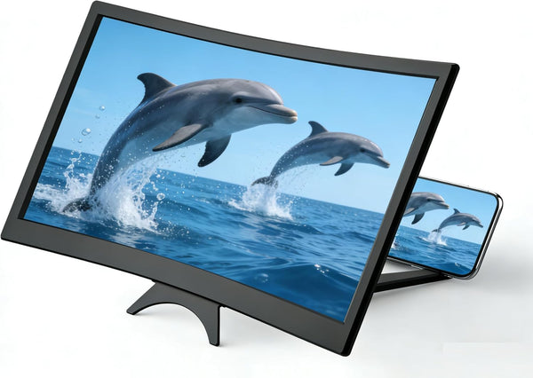 Mobile Screen Magnifier – 12 Inch 3D HD Foldable Phone Amplifier | Eye Protection