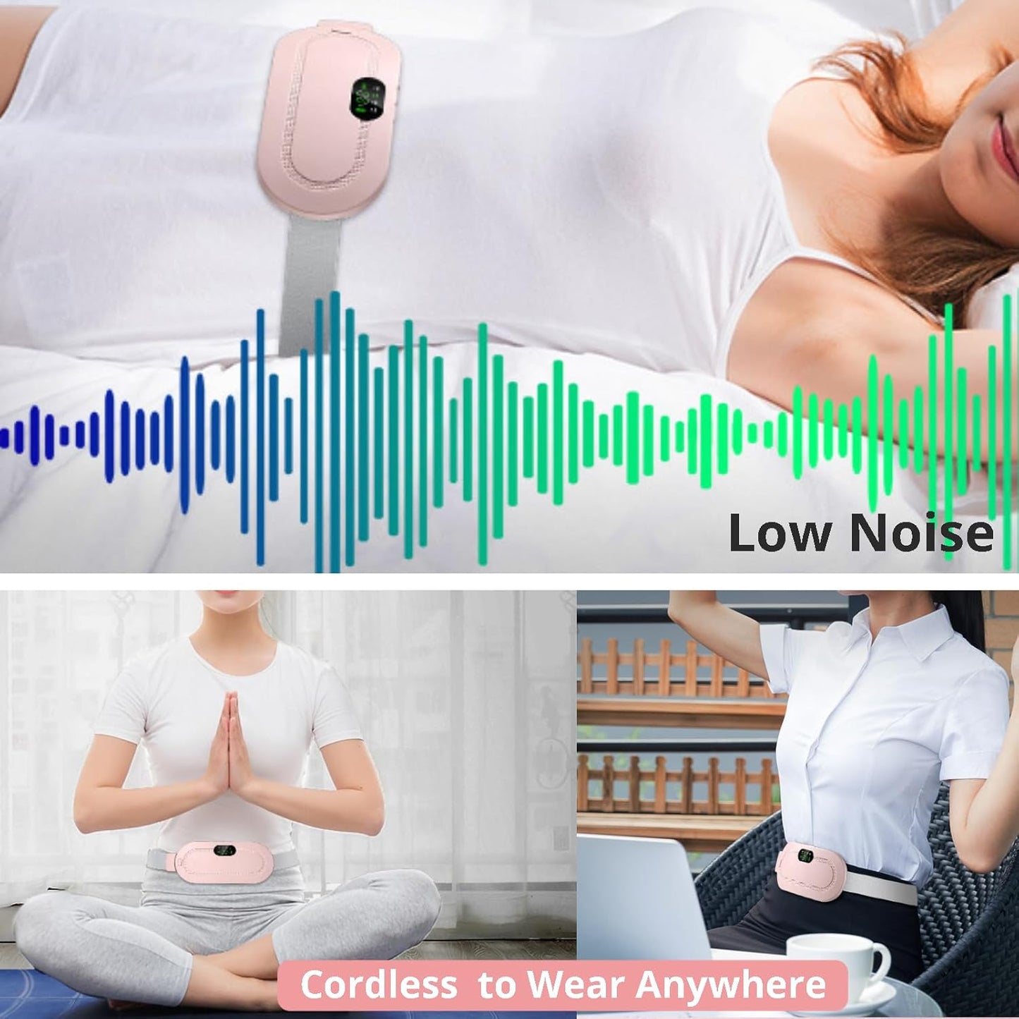 Period Pain Relief Heating Pad – Electric Menstrual Belt | Adjustable & Comfortable Fit