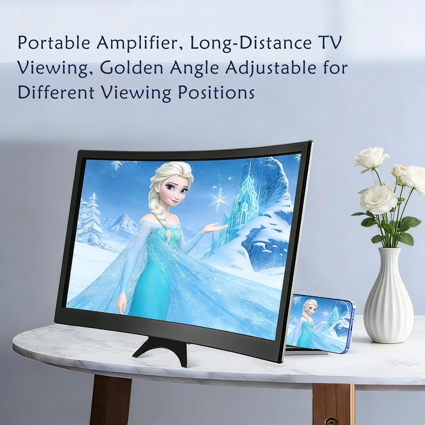 Mobile Screen Magnifier – 12 Inch 3D HD Foldable Phone Amplifier | Eye Protection