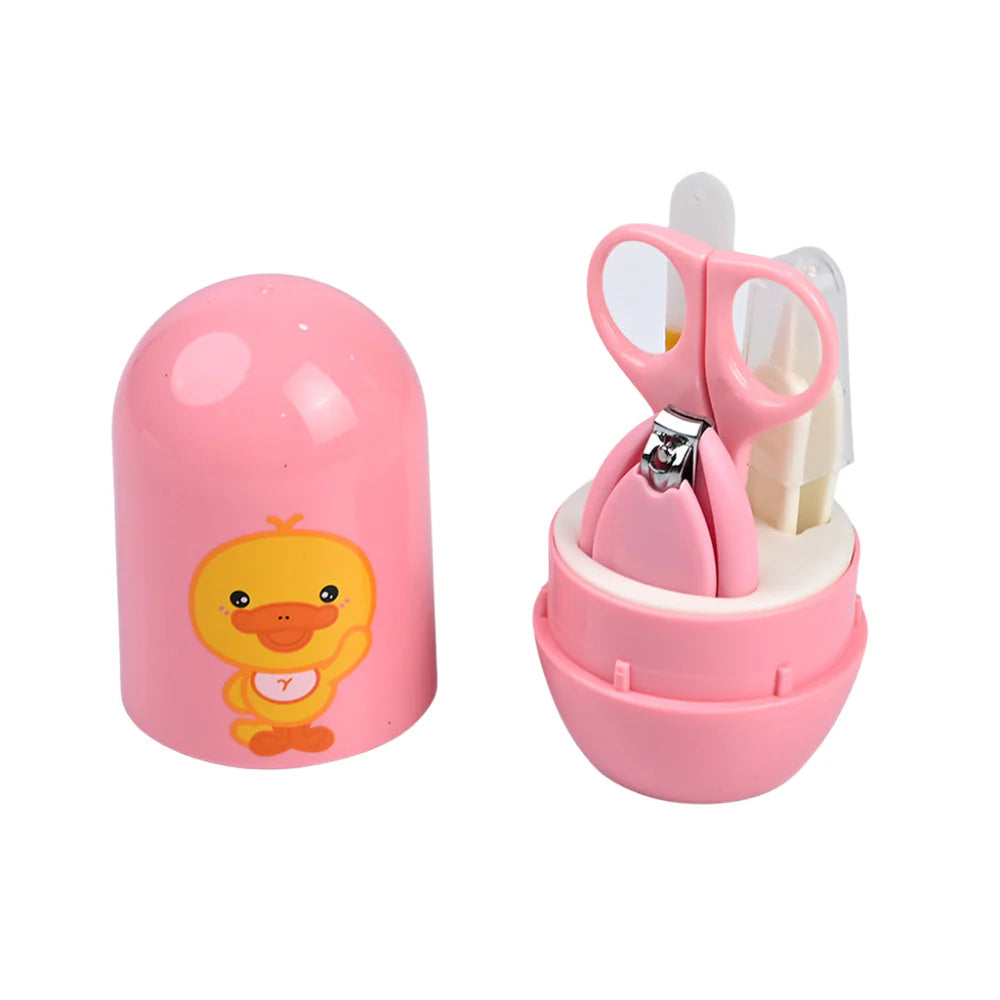 Baby Nail Cutter Set 4-in-1 – Safe Infant Nail Care Kit with Travel Case | Easy & Portable