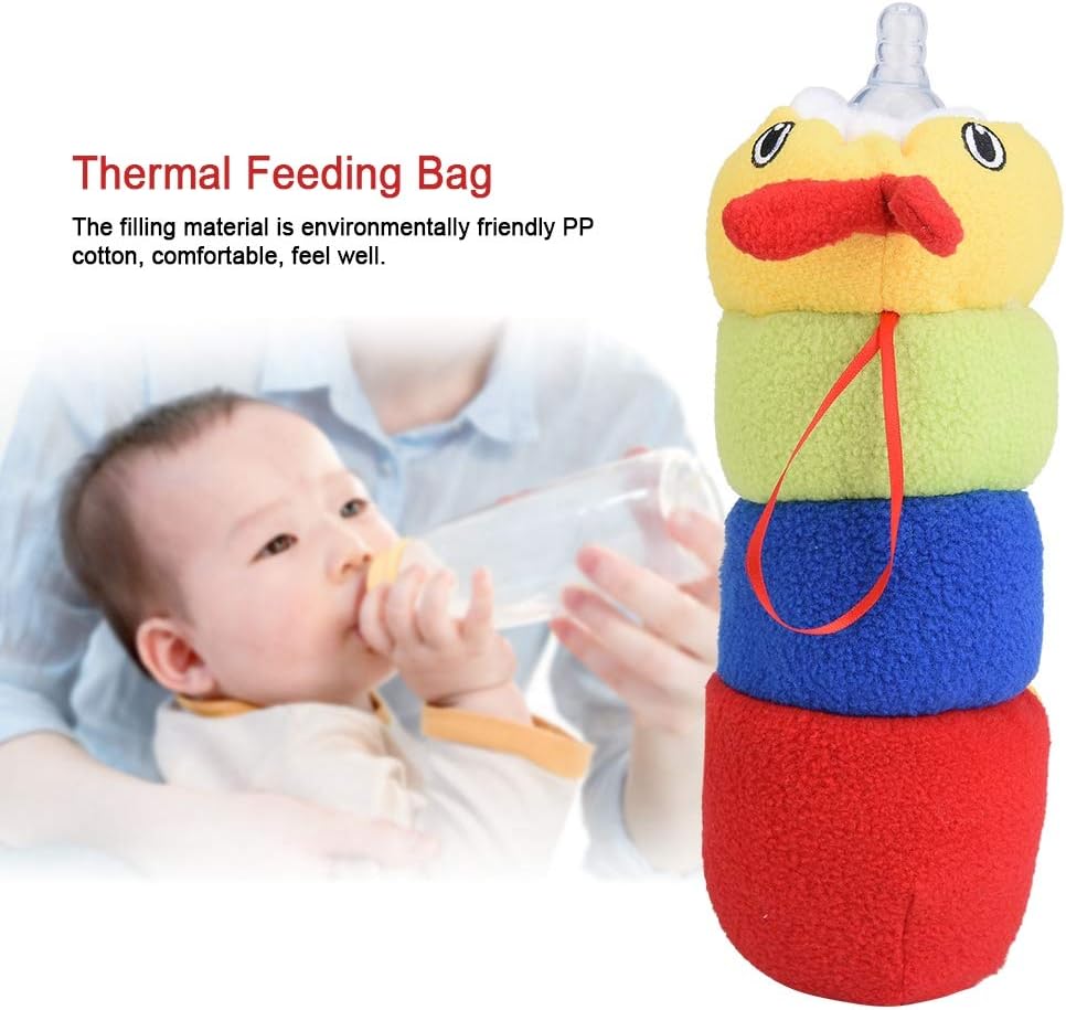 Baby Feeding Bottle Cover – Soft Plush Insulated Milk Bottle Protector | Fits Most Bottles