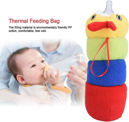Baby Feeding Bottle Cover – Soft Plush Insulated Milk Bottle Protector | Fits Most Bottles