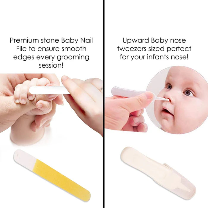 Baby Nail Cutter Set 4-in-1 – Safe Infant Nail Care Kit with Travel Case | Easy & Portable