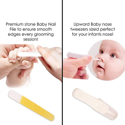 Baby Nail Cutter Set 4-in-1 – Safe Infant Nail Care Kit with Travel Case | Easy & Portable