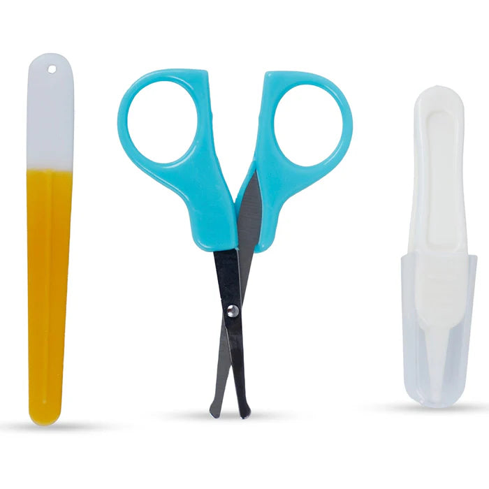 Baby Nail Cutter Set 4-in-1 for Newborns – Safe Infant Nail Care Kit with Travel Case (Sky Blue)