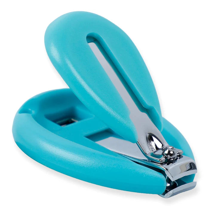 Baby Nail Cutter Set 4-in-1 for Newborns – Safe Infant Nail Care Kit with Travel Case (Sky Blue)