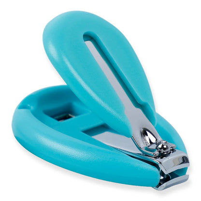 Baby Nail Cutter Set 4-in-1 for Newborns – Safe Infant Nail Care Kit with Travel Case (Sky Blue)