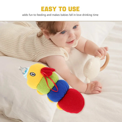 Baby Feeding Bottle Cover – Soft Plush Insulated Milk Bottle Protector | Fits Most Bottles – Multicolor