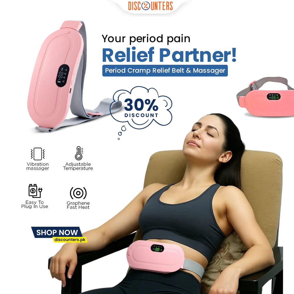 Period Pain Relief Heating Pad – Electric Menstrual Belt | Adjustable & Comfortable Fit