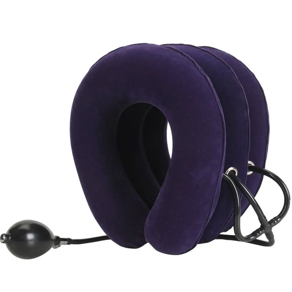 Inflatable Cervical Neck Traction – Adjustable Spine Support Pillow | Pain Relief & Relaxation