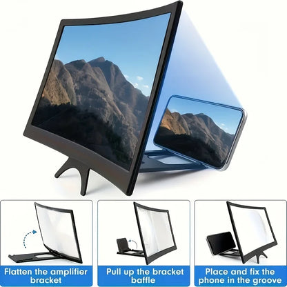 Mobile Screen Magnifier – 12 Inch 3D HD Foldable Phone Amplifier | Eye Protection