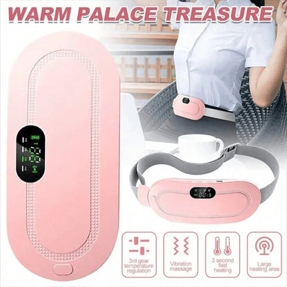 Period Pain Relief Heating Pad – Electric Menstrual Belt | Adjustable & Comfortable Fit