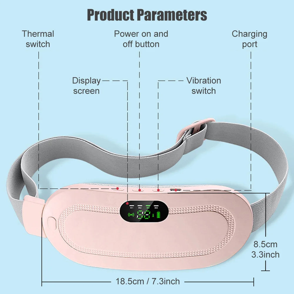 Period Pain Relief Heating Pad – Electric Menstrual Belt | Adjustable & Comfortable Fit