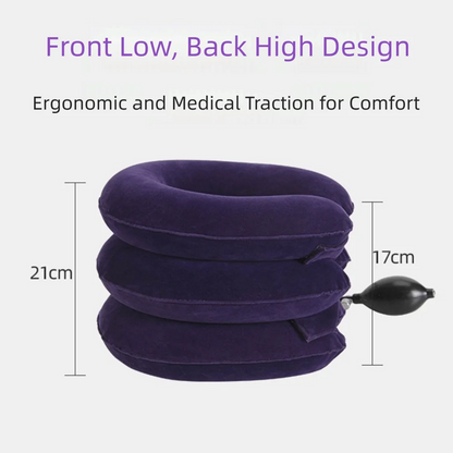 Inflatable Cervical Neck Traction – Adjustable Spine Support Pillow | Pain Relief & Relaxation