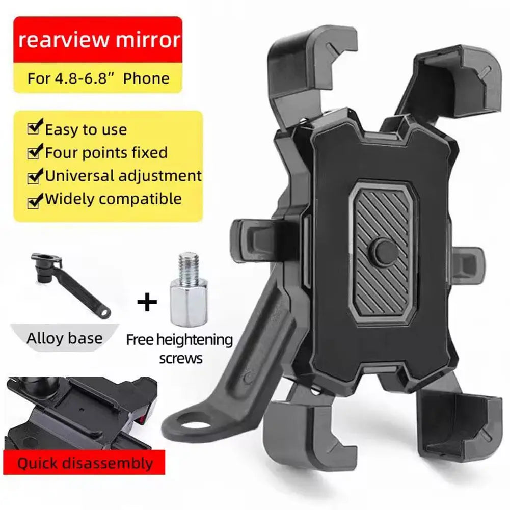 360° Motorcycle Phone Holder – Rotatable Bike & Electric Bike Mount | Universal Smartphone Holder