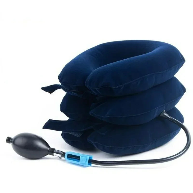 Inflatable Cervical Neck Traction – Adjustable Spine Support Pillow | Pain Relief & Relaxation