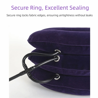 Inflatable Cervical Neck Traction – Adjustable Spine Support Pillow | Pain Relief & Relaxation