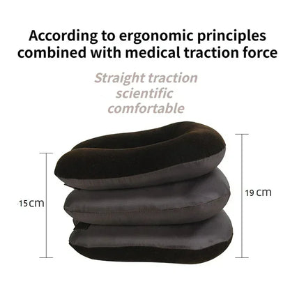 Inflatable Cervical Neck Traction – Adjustable Spine Support Pillow | Pain Relief & Relaxation