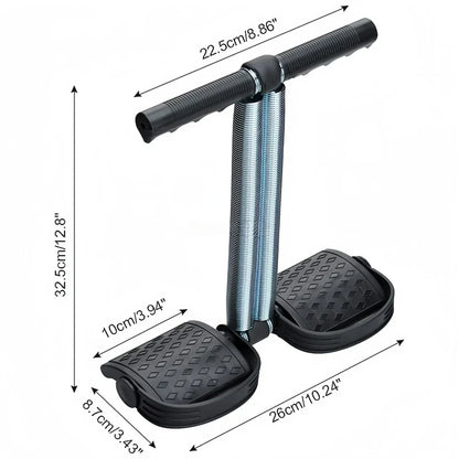 Double Spring Tummy Trimmer – Abdominal Sit-Up Foot Pedal Exerciser | Home Workout
