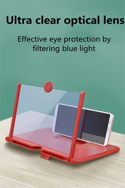9 Inch 3D HD Mobile Screen Magnifier – Foldable Phone Video Amplifier | Eye-Friendly & Eye Protection