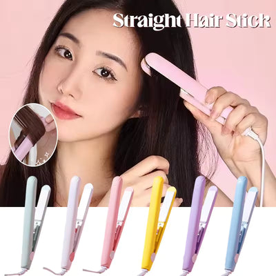 Mini Ceramic Hair Straightener – Portable Travel Hair Styler | Smooth & Silky Hair