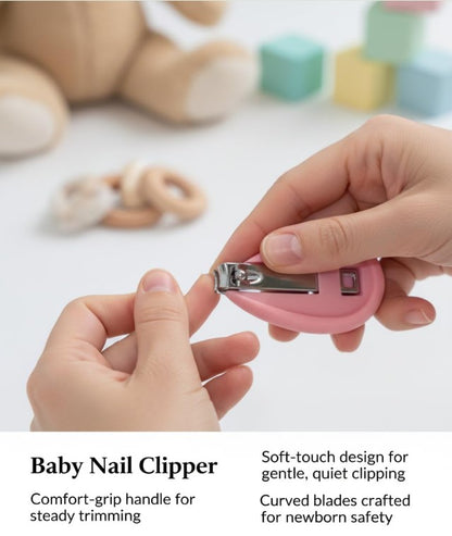 Baby Nail Cutter Set 4-in-1 – Safe Infant Nail Care Kit with Travel Case | Easy & Portable