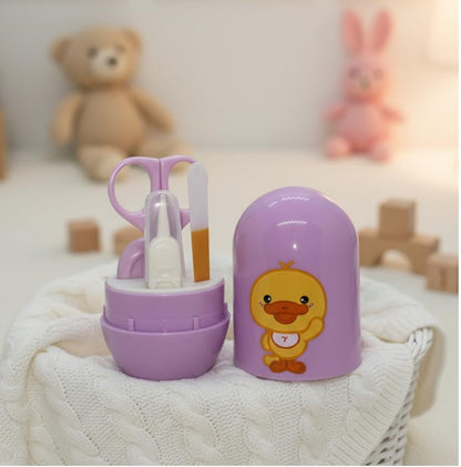 Baby Nail Cutter Set 4-in-1 – Safe Infant Nail Care Kit with Travel Case | Easy & Portable