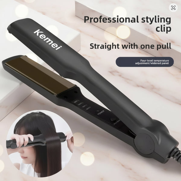 Kemei KM-329 Hair Straightener – Ceramic Fast Heating Flat Iron for Smooth & Silky Hair