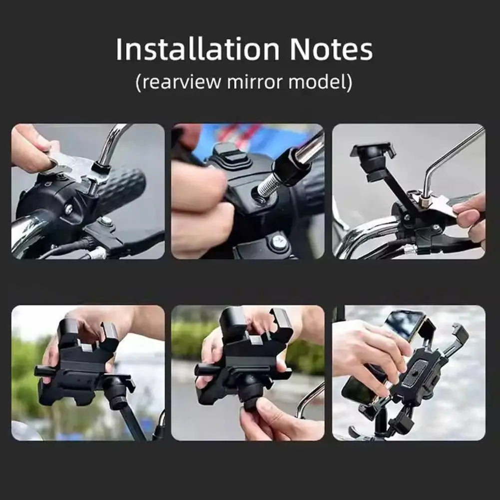 360° Motorcycle Phone Holder – Rotatable Bike & Electric Bike Mount | Universal Smartphone Holder