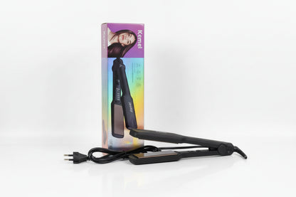 Kemei KM-329 Hair Straightener – Ceramic Fast Heating Flat Iron | Smooth & Silky Hair