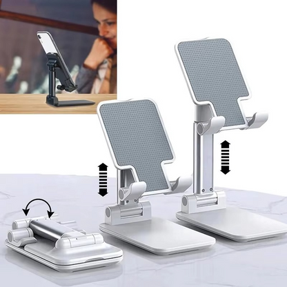 Adjustable Phone & Tablet Stand – Premium Foldable Desktop Holder | Hands-Free Viewing