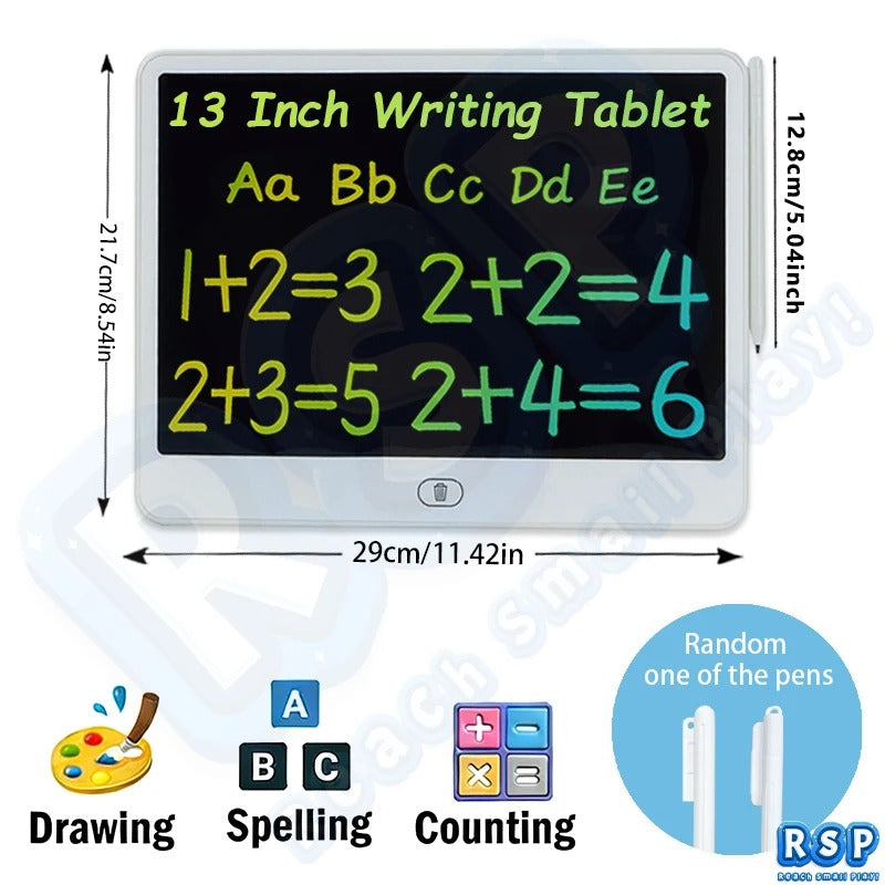 LCD Writing Tablet for Kids – Erasable Drawing Pad with One-Click Erase | 6.5 / 8 / 10 Inch