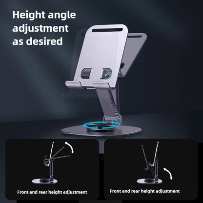 Aluminium 360° Rotating Phone & Tablet Stand – Premium Desktop Holder | Adjustable & Stable