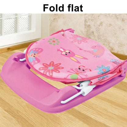 Baby Bath Seat – Foldable Adjustable Bath Support Chair | Newborn & Toddler Safety
