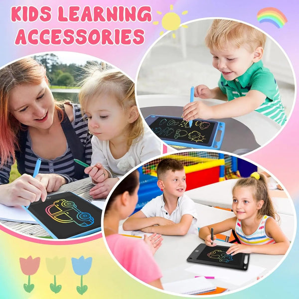 LCD Writing Tablet for Kids – Erasable Drawing Pad with One-Click Erase | 6.5 / 8 / 10 Inch