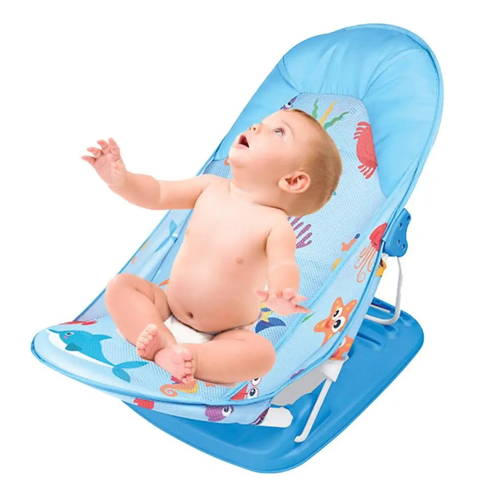 Baby Bath Seat – Foldable Adjustable Bath Support Chair | Newborn & Toddler Safety
