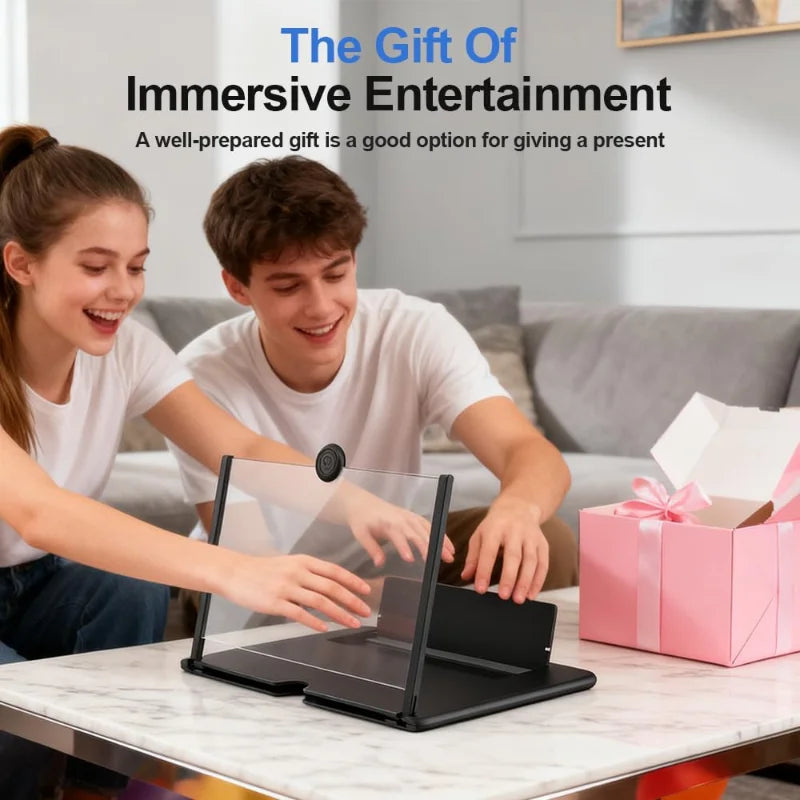 9 Inch 3D HD Mobile Screen Magnifier – Foldable Phone Video Amplifier | Eye-Friendly & Eye Protection